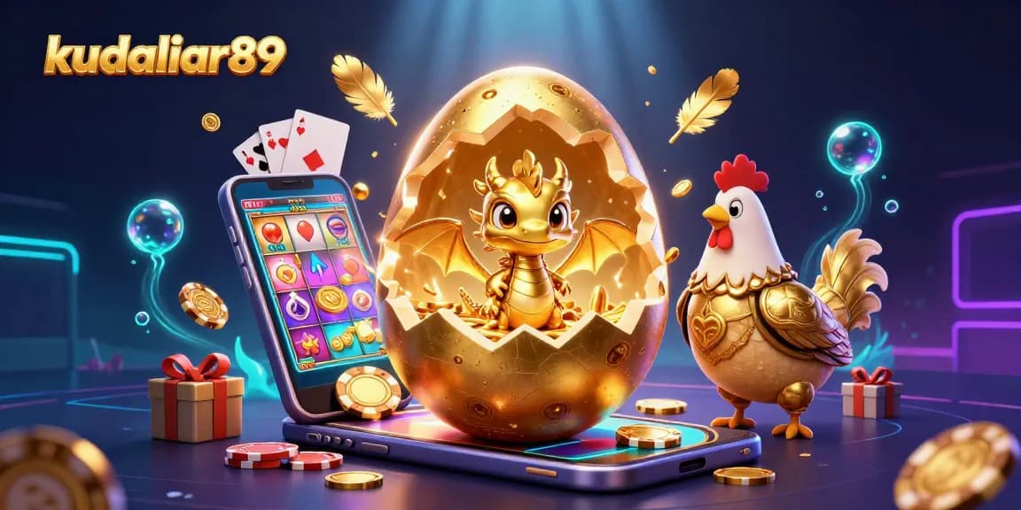 Engage with the thrilling slots experience at kudaliar89, featuring dazzling golden elements and vibrant animations.