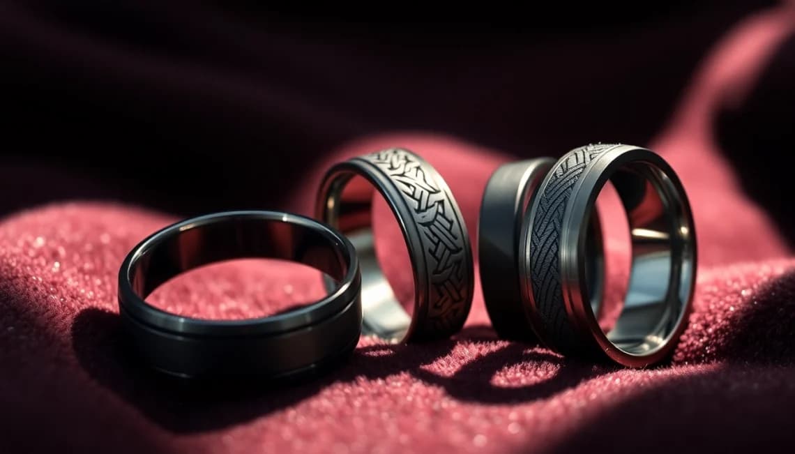 Distinctive Gunmetal Wedding Bands for Men: Crafting Your Timeless Vow