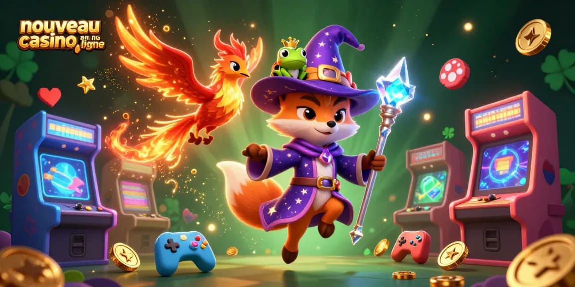 Vivez l'expérience du nouveau casino en ligne avec un wizard, un phœnix et une grenouille royale.