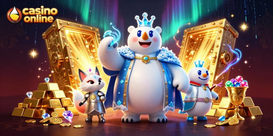 Gioca ai migliori giochi di casino online con il re di ghiaccio e la volpe in armatura.