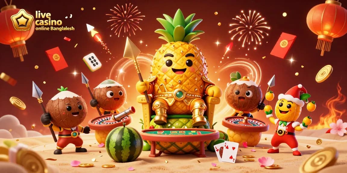 Experience the thrill of live casino online Bangladesh with engaging games and festive visuals.