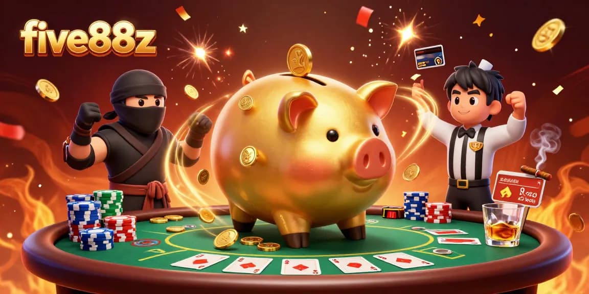 Engage with thrilling poker action at five88z featuring dynamic characters and colorful casino elements.