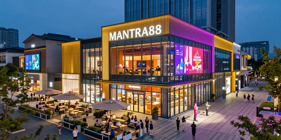 MANTRA88 entertainment center showcasing vibrant architecture and community engagement.