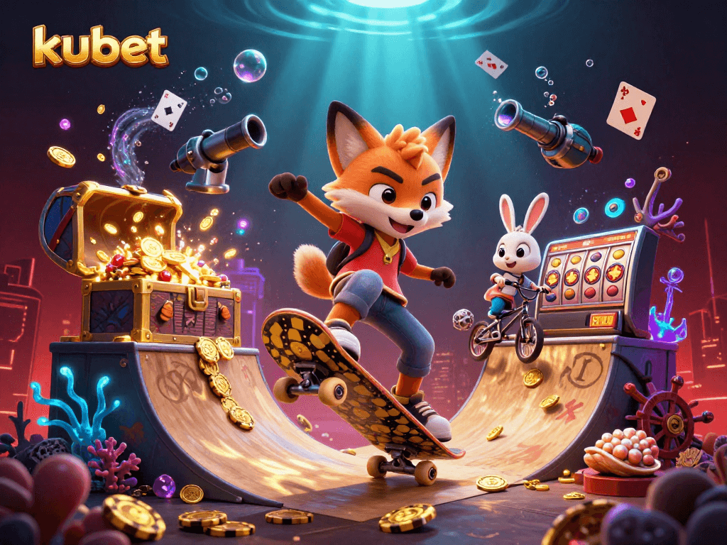 Engage with kubet's thrilling casino action featuring vibrant characters and dynamic game elements.