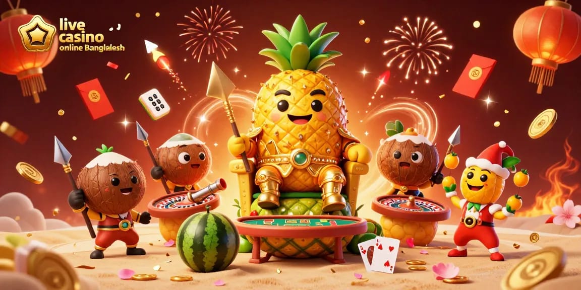 Experience the thrill of live casino online Bangladesh with engaging games and festive visuals.