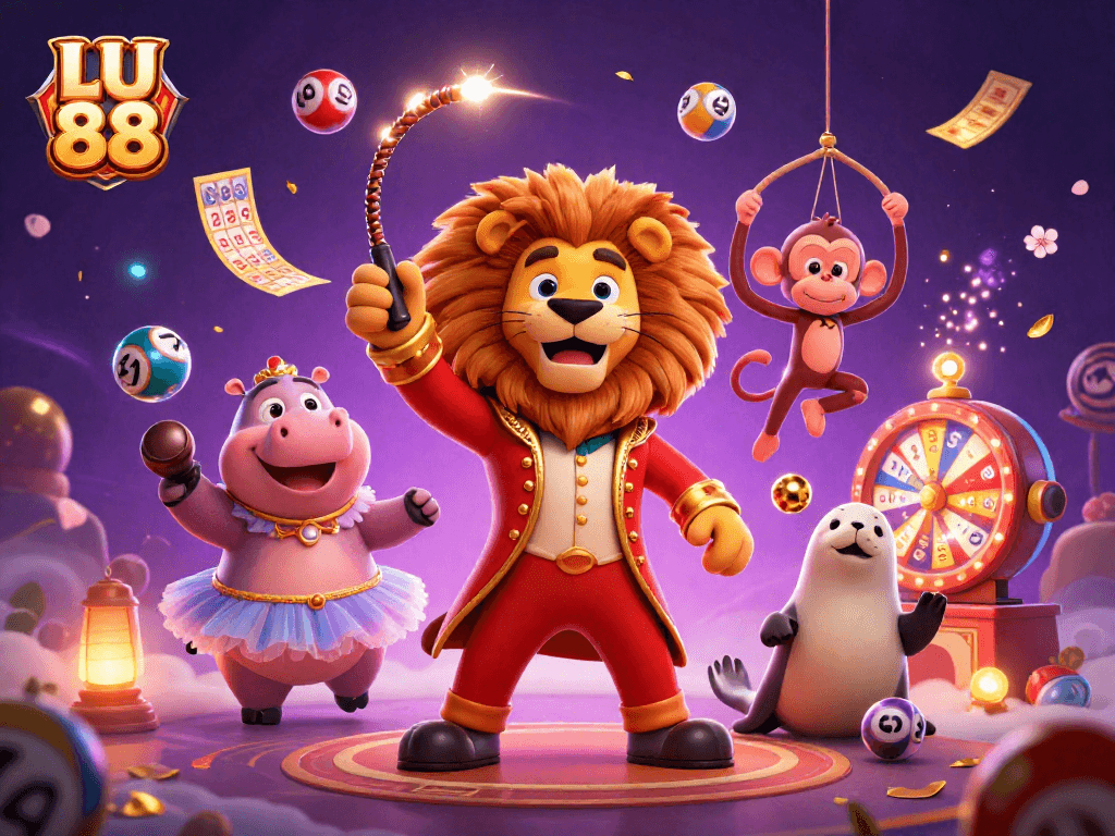 Watch LU 88 winning with colorful lottery elements and lively characters enhancing the gambling excitement.