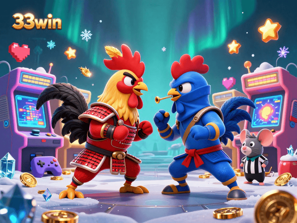 Engage with the 33win experience where fighting roosters meet thrilling arcade action!