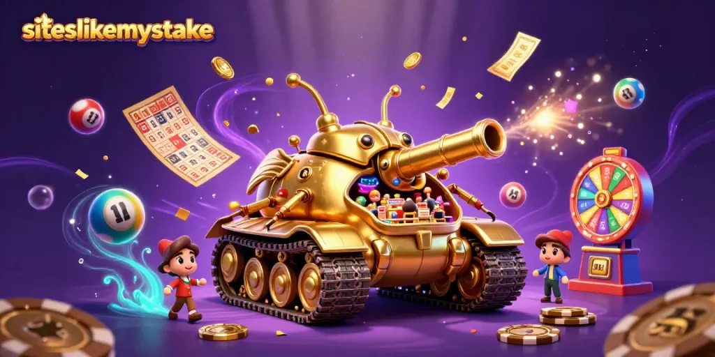 Engage in thrilling gameplay at siteslikemystake with a spectacular 3D casino scene.