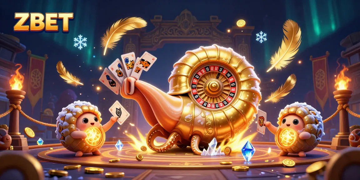 ZBET offers dynamic betting experiences with a giant nautilus roulette wheel and glowing ammonite companions.