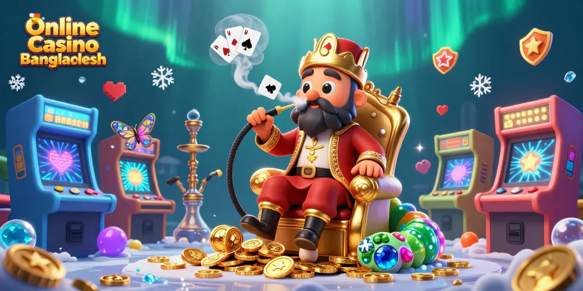 Betting strategies in Online Casino Bangladesh with a vibrant 3D casino theme illustration.