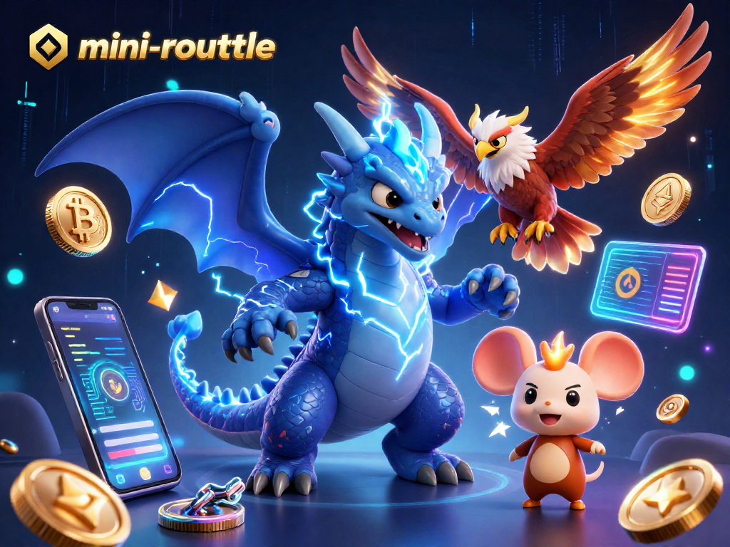 Win big in mini-roulette with dynamic characters, electric energy, and cryptocurrency coins!