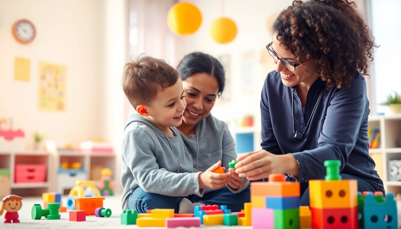 Experience autism help through engaging therapy techniques with supportive therapists and vibrant settings.