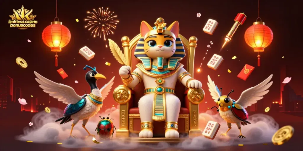Engage with limitlesscasinobonuscodes as pharaoh cats rule the casino world in style.