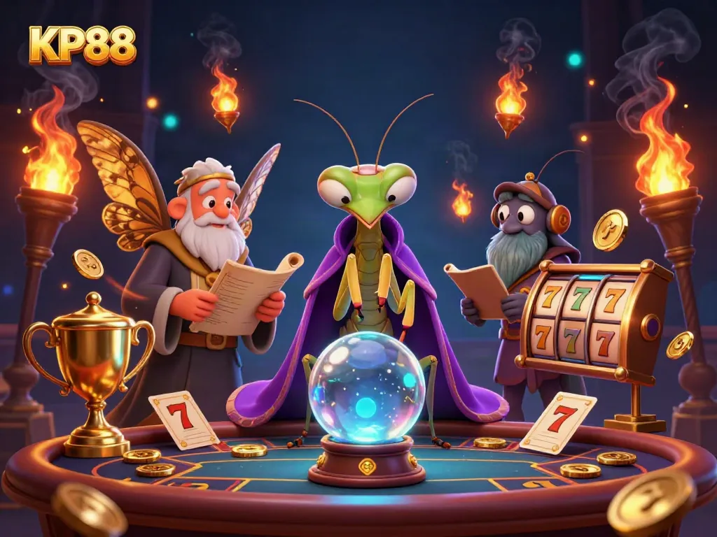 Experience thrilling gaming at KP88 with vibrant characters and dynamic casino elements.