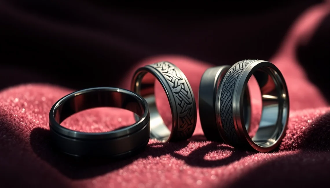 Distinctive Gunmetal Wedding Bands for Men: Crafting Your Timeless Vow