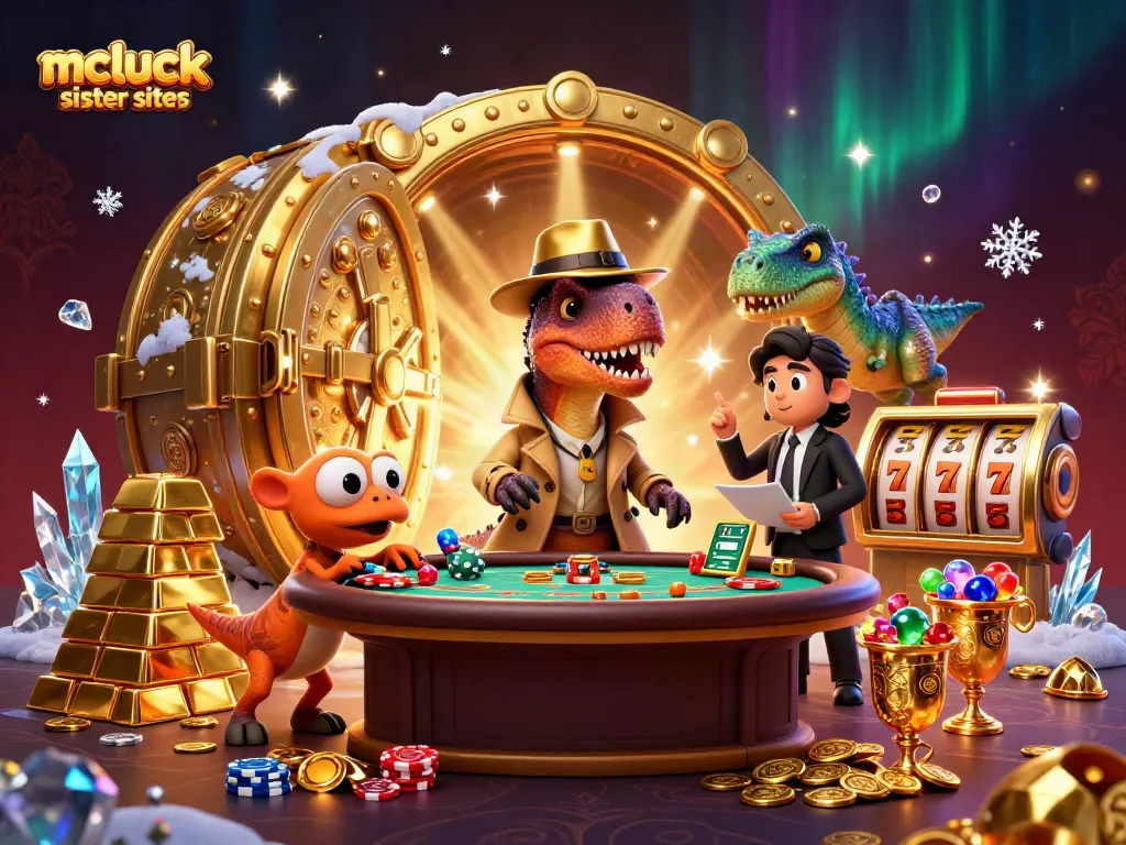 Experience exciting mcluck sister sites with unique characters and rich casino elements in a vibrant scene.