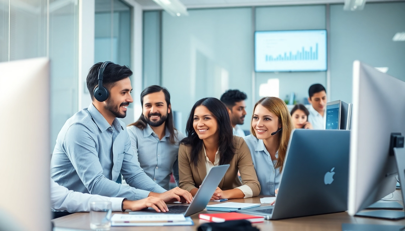 Enhance your it support for businesses with expert IT professionals collaborating in a modern office.