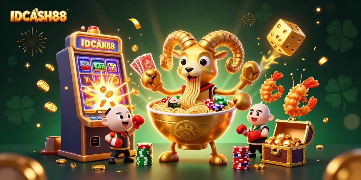 Play and win big at IDCASH88 with a vibrant casino experience featuring engaging characters and exciting game elements.