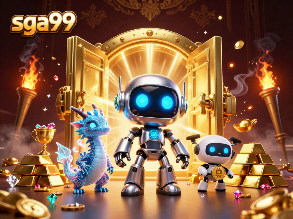 Engage with SGA99's thrilling VIP experience through a vibrant casino scene.