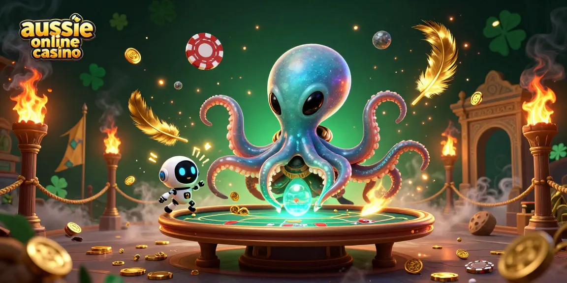 Engage with the aussie online casino experience through an eccentric 3D octopus playing poker