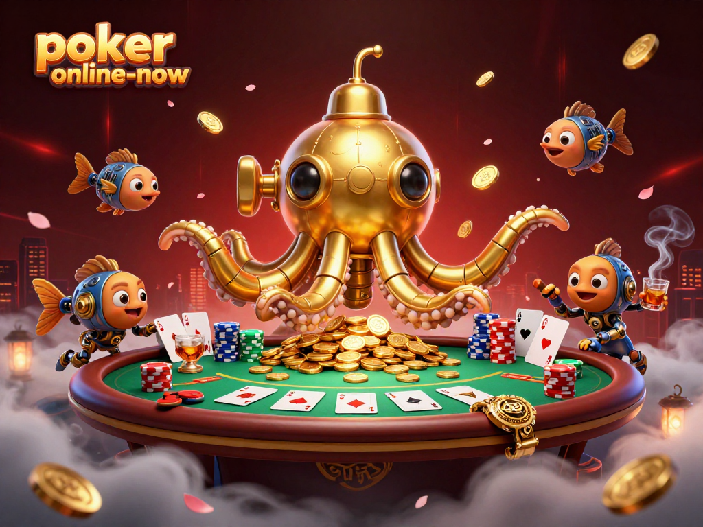Engage with poker-online-now's dynamic casino poker scene featuring action-packed tables and vibrant characters.