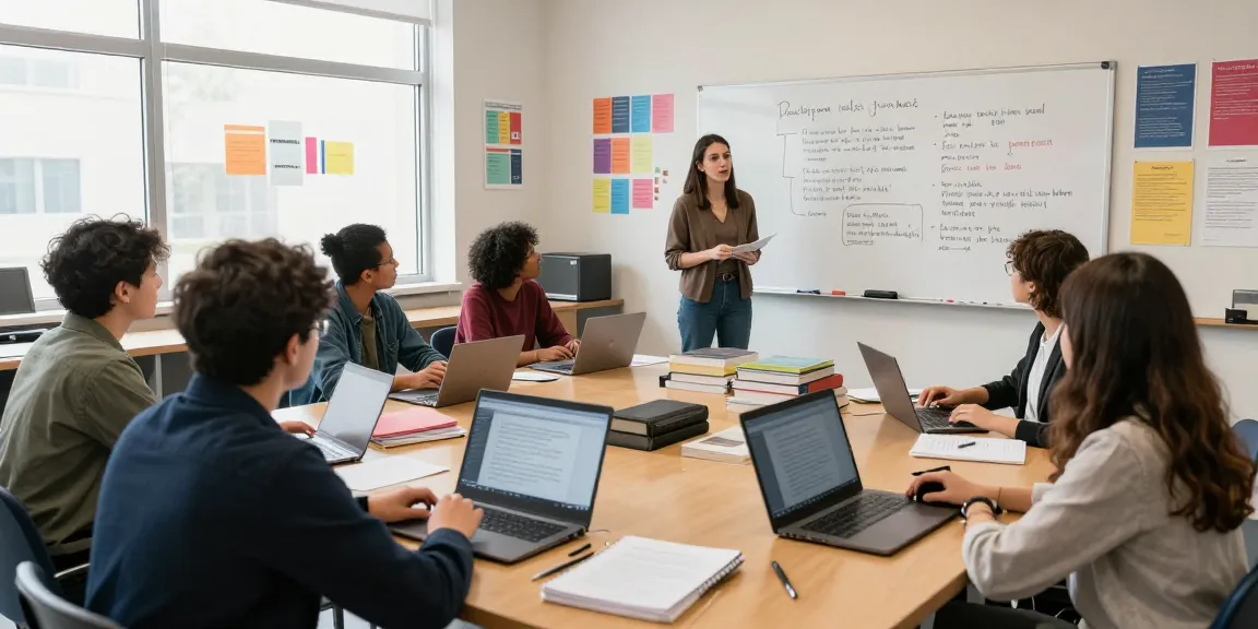Students discussing doctrines in an engaging classroom setting with a focus on education.