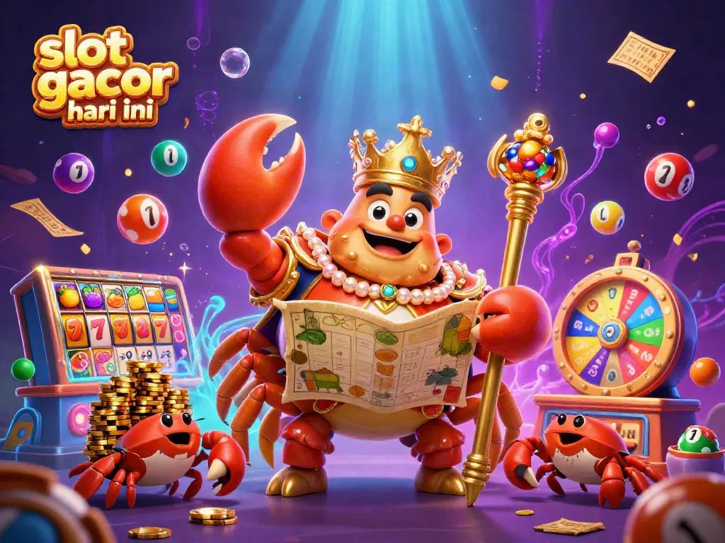 Engage in winning strategies for slot gacor hari ini with vibrant casino elements and characters.