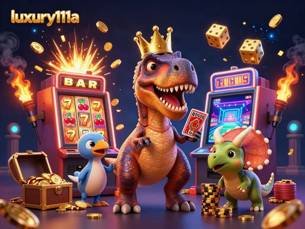 Experience exciting wins at luxury111a with vibrant 3D casino characters and dynamic gaming elements.