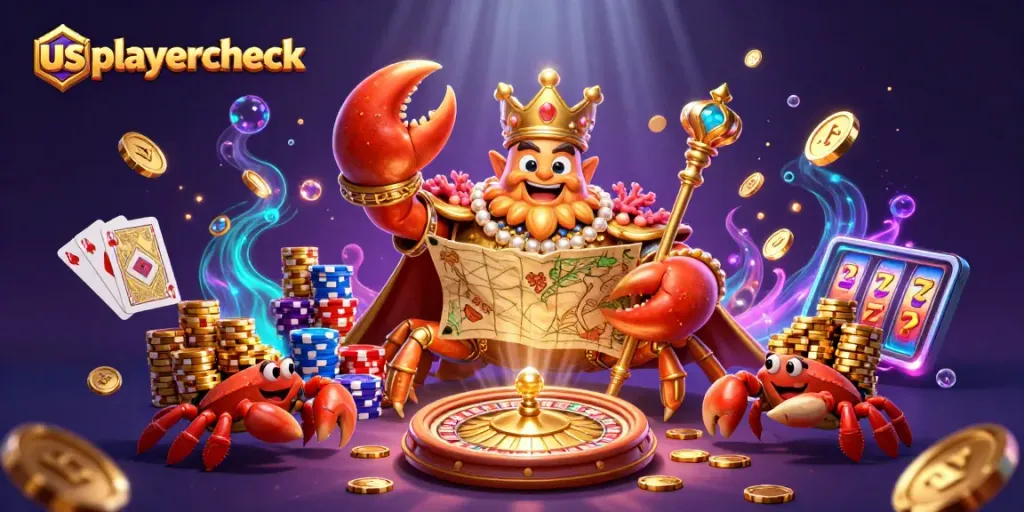 Experience thrilling wins with usplayercheck at a lively casino scene featuring winning characters and dynamic elements.