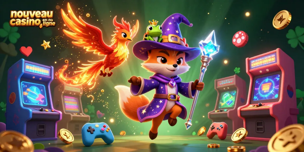 Vivez l'expérience du nouveau casino en ligne avec un wizard, un phœnix et une grenouille royale.
