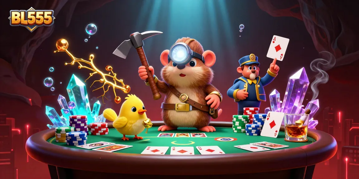Experience thrilling gameplay at BL555 with treasure hunter elements and vibrant casino activities.