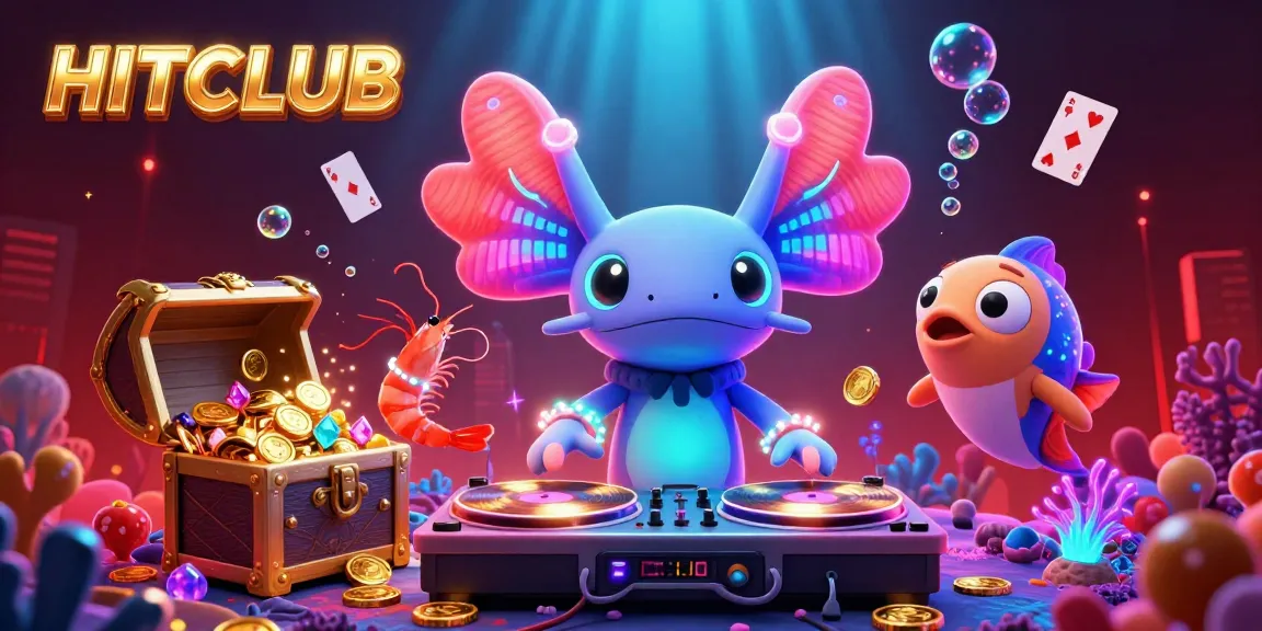 Experience the excitement at HITCLUB with vibrant underwater casino elements and a lively DJ scene.