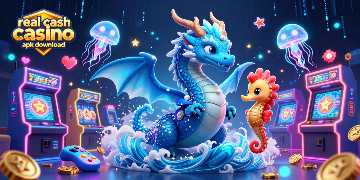 Experience real cash casino apk download with vibrant characters and dynamic gaming elements in an immersive scene.