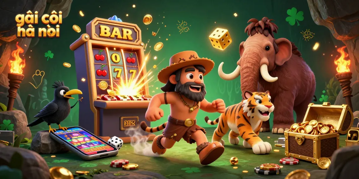 Experience the excitement of gái gọi hà nội with a vibrant prehistoric casino scene.
