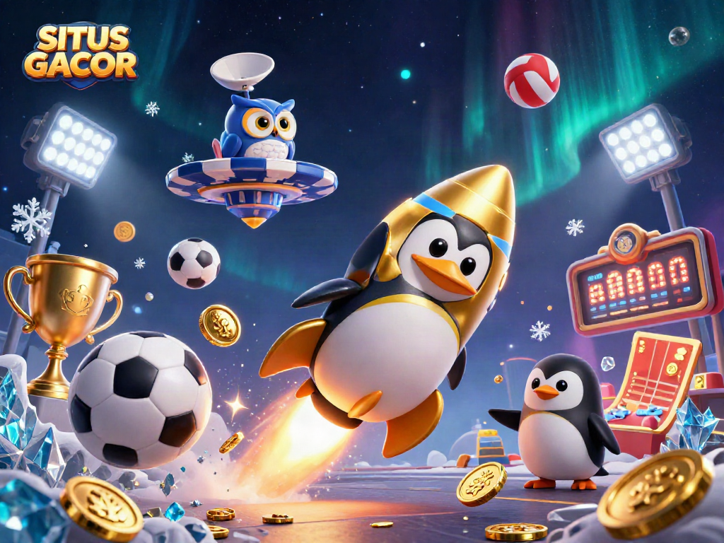 Experience winning strategies at SITUS GACOR with dynamic visuals of a casino-themed cosmic adventure.