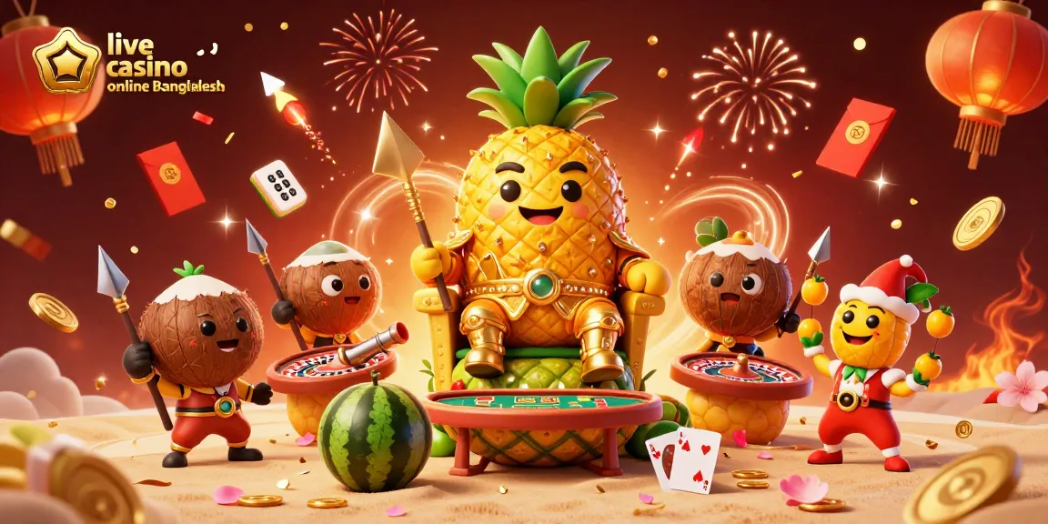 Experience the thrill of live casino online Bangladesh with engaging games and festive visuals.