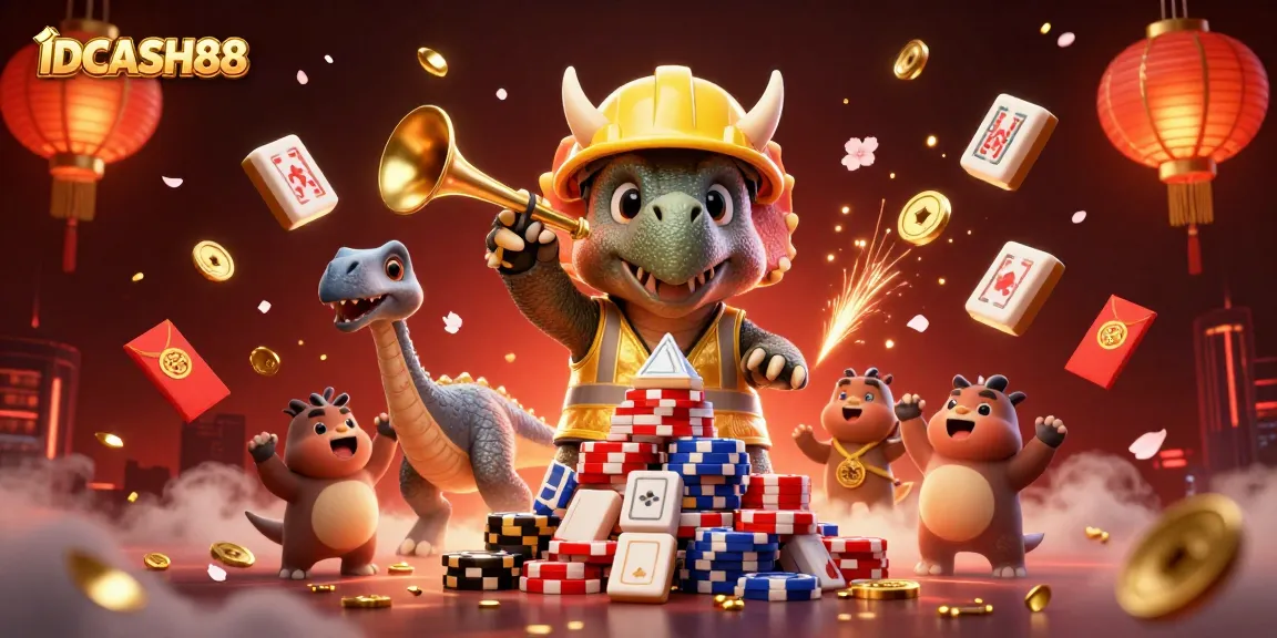 Experience thrilling gameplay with IDCASH88 featuring dynamic characters and festive casino elements.