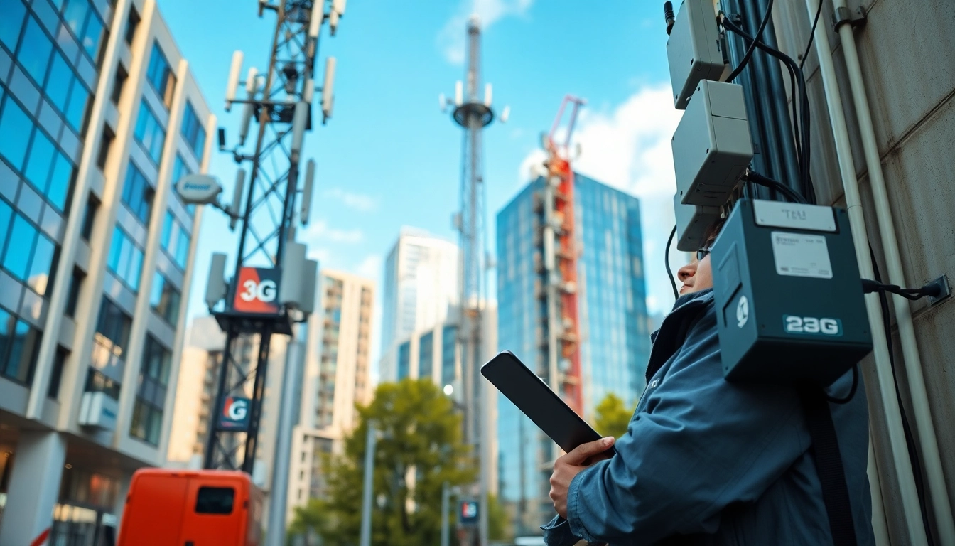 Technician evaluates when is 3g being switched off network infrastructure in the city.
