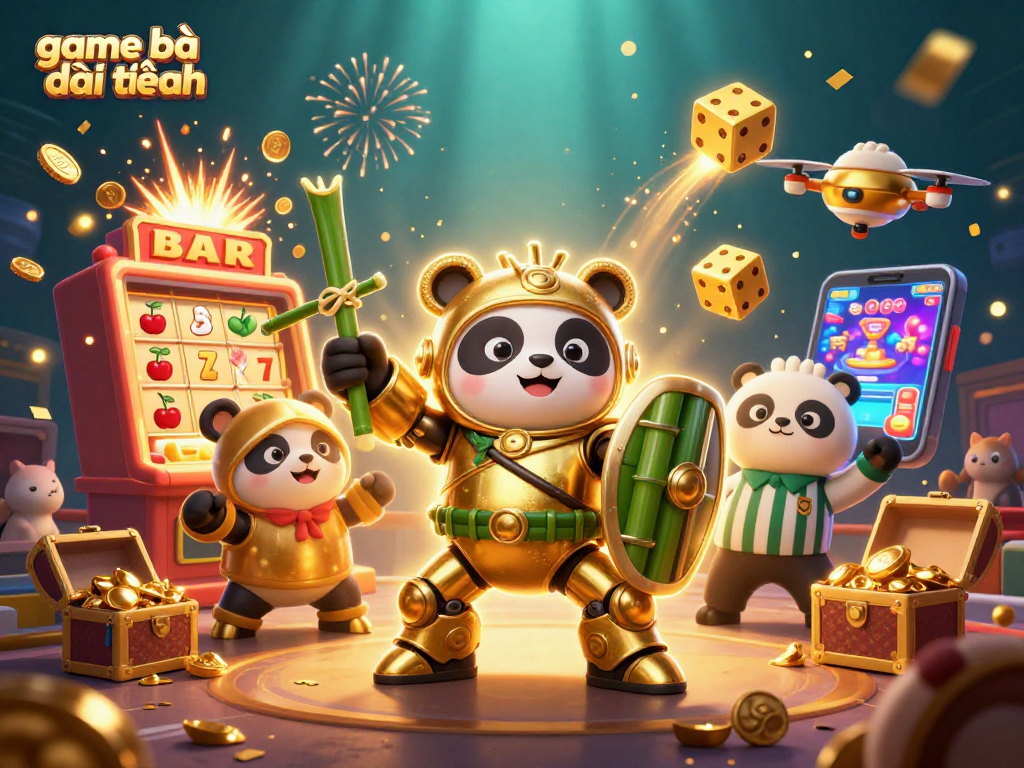 Experience game bài đổi thưởng in a vibrant 3D casino scene with dynamic characters and elements.