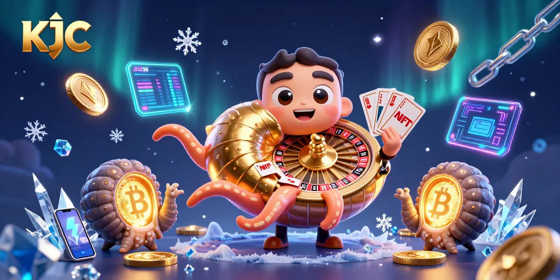 KJC offers thrilling gaming experiences with a giant nautilus roulette in a vibrant casino scene.