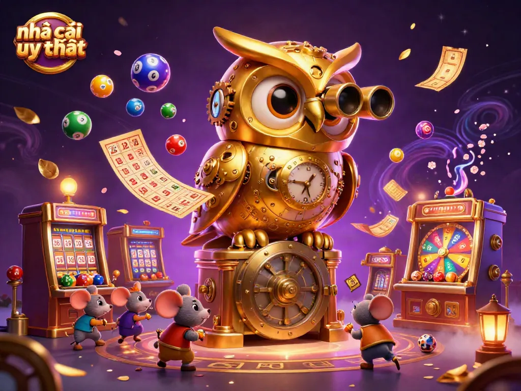 Engage with vibrant casino elements in an illustration showcasing nhà cái uy tín.