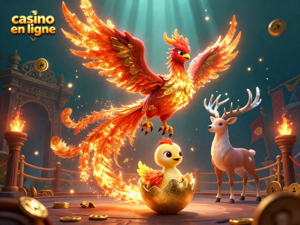 Gagnez avec le casino en ligne grâce à des illustrations captivantes de jeux et d'éléments d'animation.