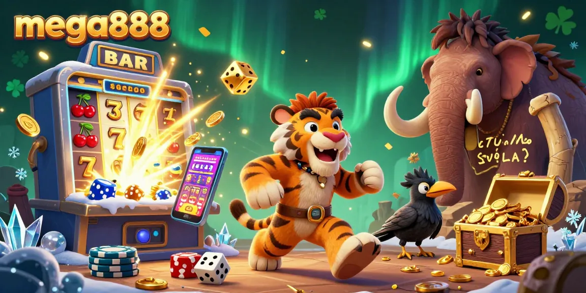 Experience the thrill of mega888 slots with exciting 3D scenes of casino gameplay.