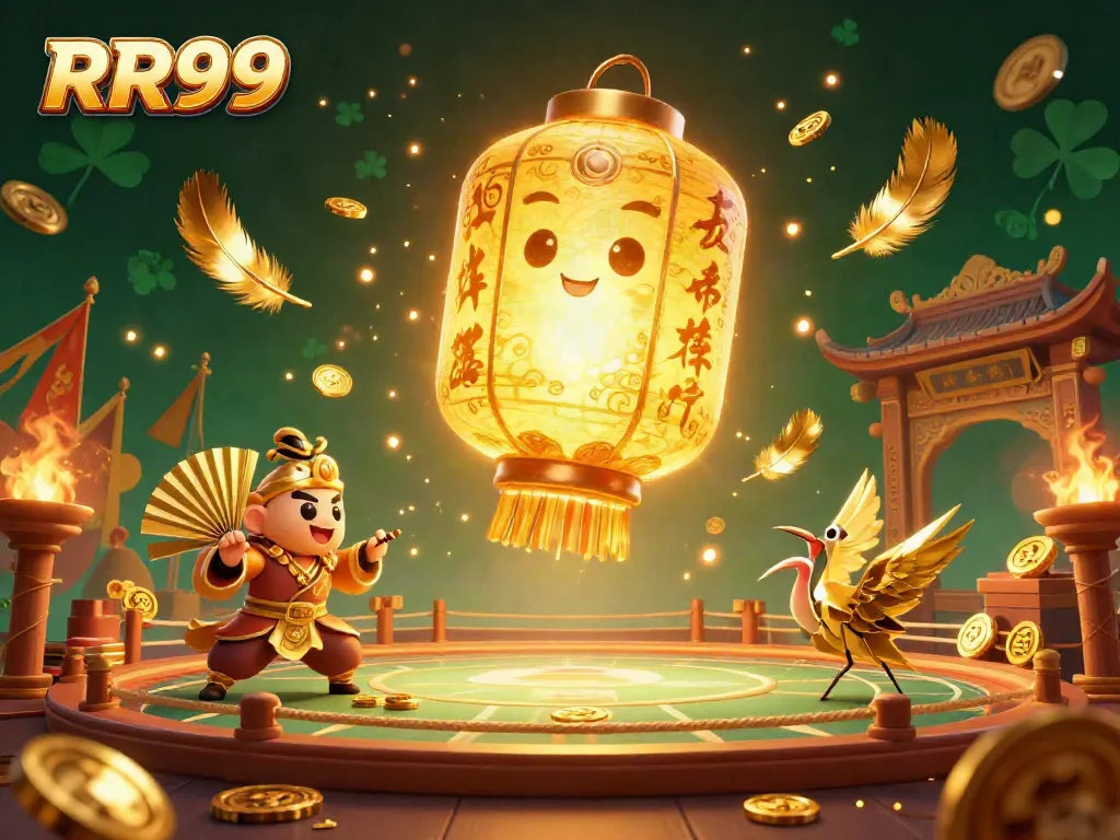 Experience the magical world of RR99 Casino with vibrant characters and dynamic elements.
