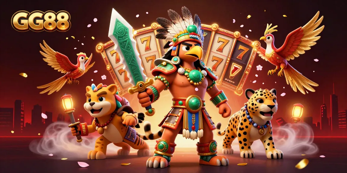 Try your luck with GG88 as the Aztec eagle warrior and jaguar companion conquer the slots!