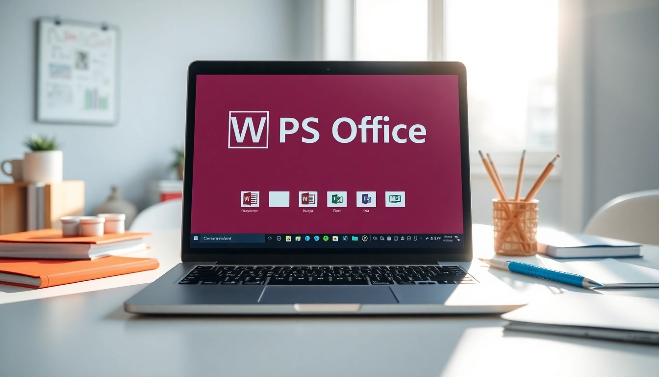 使用 WPS 下载 Office 下载 进行高效工作的现代办公室场景