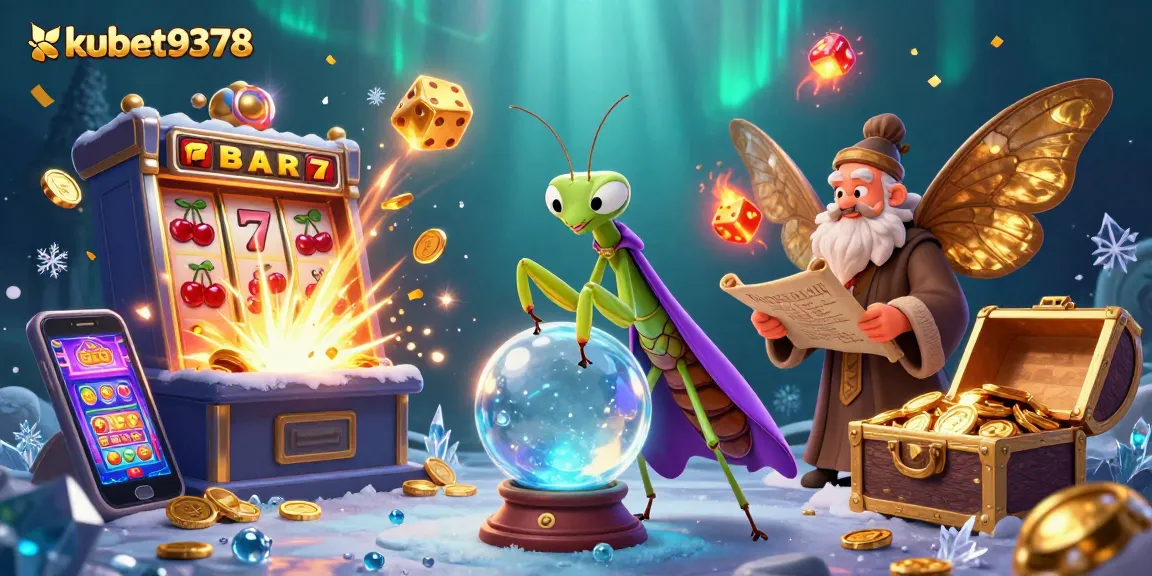 Experience thrilling wins at kubet9378 with a dynamic slots and casino adventure illustration.