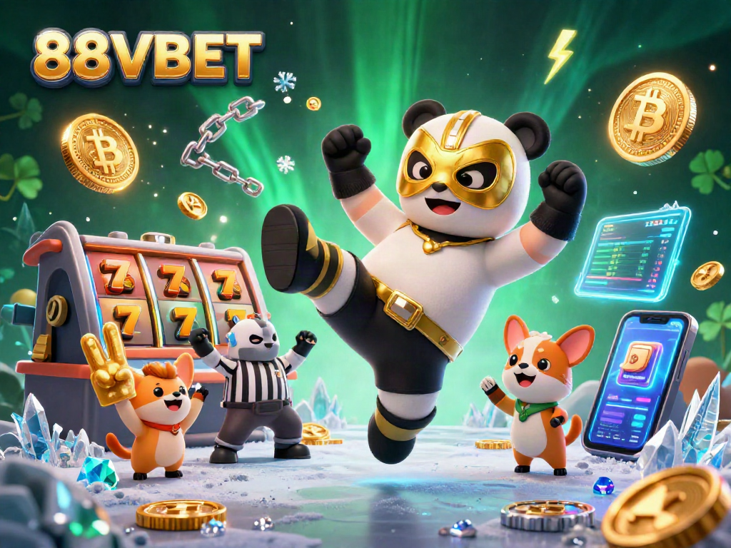 Engage with thrilling slot action at 88VBET featuring a vibrant wrestling scene with animal spectators.