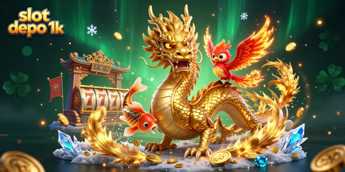 Engage with slot depo 1k and explore dynamic casino action in a vibrant 3D illustration.