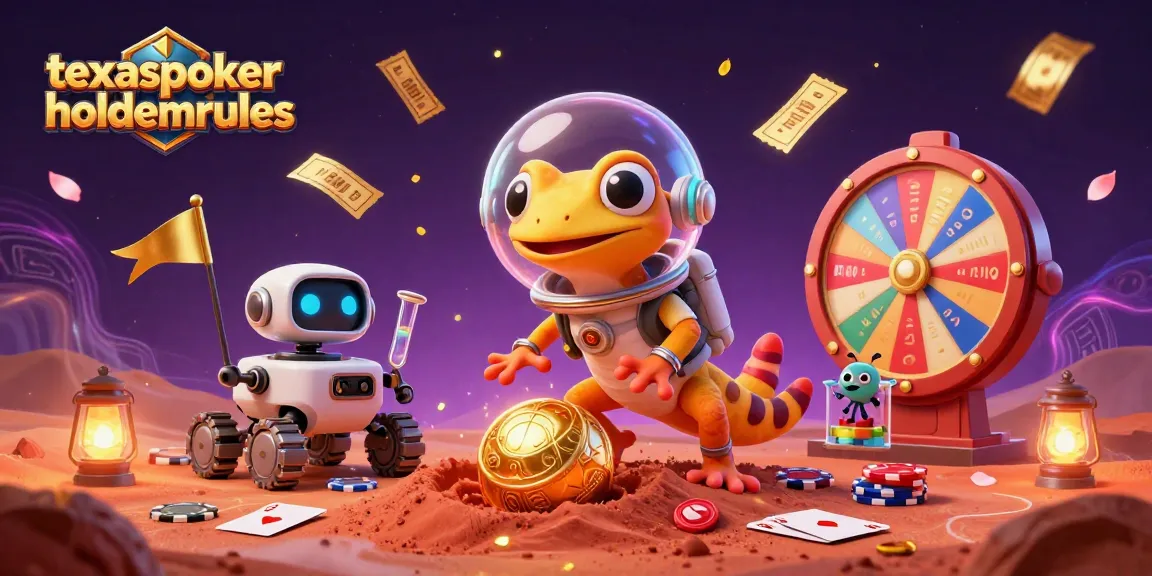 Experience the excitement of poker strategy with texaspokerholdemrules as a Martian gecko finds a golden casino on Mars.